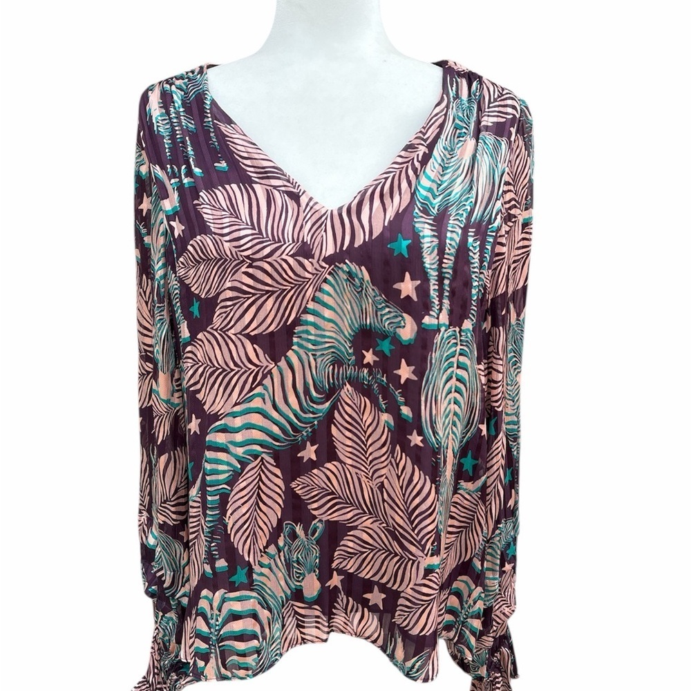 Ramy Brook Purple and Pink Blouse